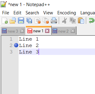 Add or Remove Bookmarks Notepad++